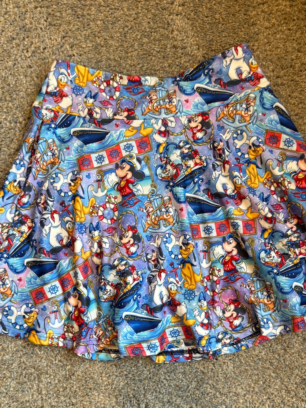 Disney cruise nautical athletic skort adult size M